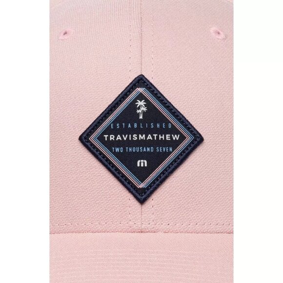 Travis Mathew Fern Grotto Flexfit 110 Golf Hat Heather Blush - Picture 4 of 4